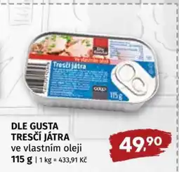 Coop DLE GUSTA TRESČÍ JÁTRA nabídka