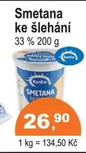 COOP DISKONT Smetana ke šlehání nabídka