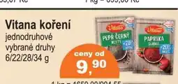 COOP DISKONT Vitana koření nabídka