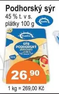 COOP DISKONT PODHORSKÝ SÝR nabídka
