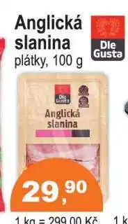 COOP DISKONT Anglická slanina nabídka