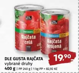 Coop DLE GUSTA Rajčata nabídka