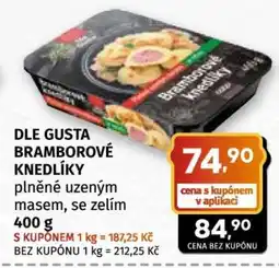 Coop DLE GUSTA Bramborové knedlíky nabídka