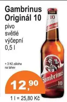 COOP DISKONT Gambrinus Originál 10 nabídka