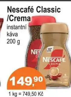 COOP DISKONT Nescafé Classic, Crema nabídka