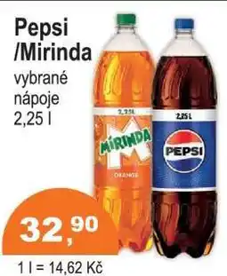 COOP DISKONT Pepsi, Mirinda nabídka