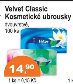 COOP DISKONT Velvet Classic Kosmetické ubrousky nabídka