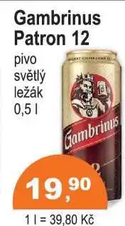COOP DISKONT Gambrinus Patron 12 nabídka