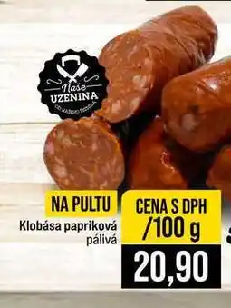 Jip Klobása papriková pálivá nabídka