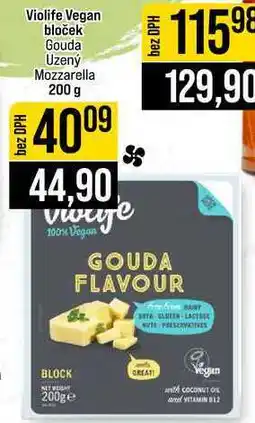 Jip Violife Vegan bloček Gouda Uzený Mozzarella nabídka