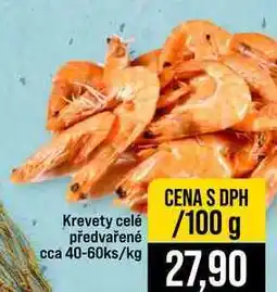 Jip Krevety celé předvařené cca 40-60ks nabídka