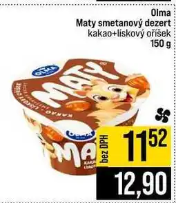 Jip Olma Maty smetanový dezert kakao+lískový oříšek 150 g nabídka