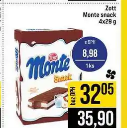 Jip Zott Monte snack nabídka