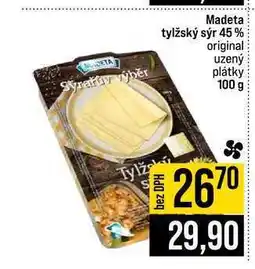Jip Madeta tylžský sýr 45% original uzený plátky nabídka
