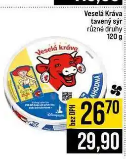 Jip Veselá Kráva tavený sýr různé druhy nabídka