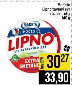 Jip Madeta Lipno tavený sýr různé druhy nabídka