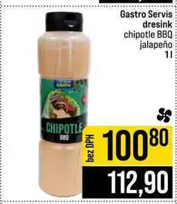 Jip Gastro Servis dresink chipotle BBQ jalapeño nabídka
