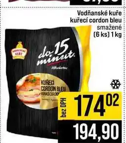 Jip Vodňanské kuře kuřecí cordon bleu smažené (6 ks) nabídka