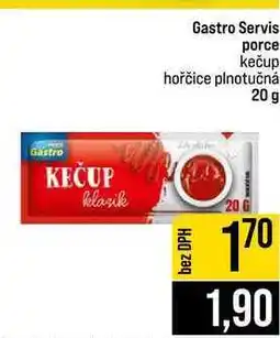 Jip Gastro Servis porce kečup hořčice plnotučná nabídka