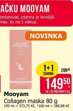 Teta MOOYAM Collagen maska nabídka