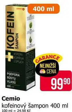 Teta Cemio kofeinový šampon nabídka