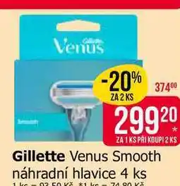 Teta Gillette Venus Smooth náhradní hlavice 4 ks nabídka