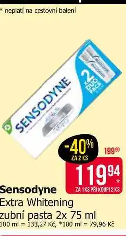 Teta Sensodyne Extra Whitening Zubní pasta nabídka