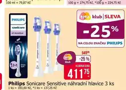 Teta Philips Sonicare Sensitive náhradní hlavice 3 ks nabídka