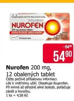 Teta Nurofen 200 mg, 12 obalených tablet nabídka
