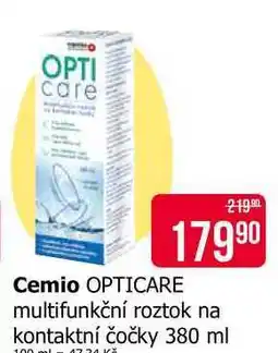 Teta Cemio OPTICARE multifunkční roztok na kontaktní čočky nabídka