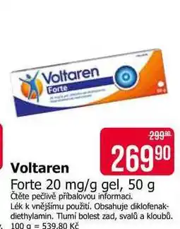 Teta Voltaren Forte 20 mg/g gel nabídka