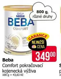 Teta Beba Comfort pokračovací kojenecká výživa nabídka