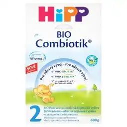 Teta HiPP 2 BIO combiotik pokračovací mléčná od ukončeného 6. měsíce 600g nabídka