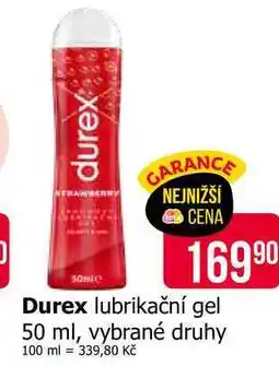 Teta Durex lubrikační gel 50 ml, vybrané druhy nabídka