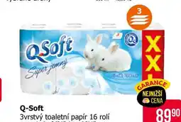 Teta Q-Soft 3vrstvý toaletní papír 16 rolí nabídka
