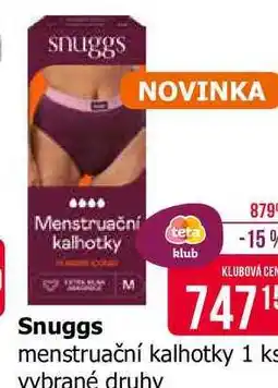 Teta Snuggs menstruační kalhotky 1 ks vybrané druhy nabídka