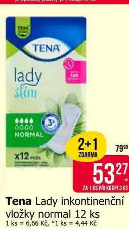 Teta Tena Lady inkontinenční vložky normal 12 ks nabídka