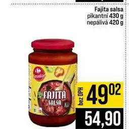 Jip Fajita salsa pikantní 430 g nepálivá 420 g nabídka