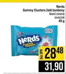 Jip Nerds Gummy Clusters želé bonbony lesní ovoce ovocné nabídka