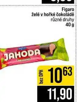 Jip Figaro želé v hořké čokoládě různé druhy nabídka