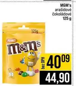 Jip M&M's arašídové čokoládové nabídka