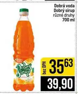Jip Dobrá voda Dobrý sirup různé druhy nabídka