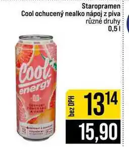 Jip Staropramen Cool ochucený nealko nápoj z piva různé druhy nabídka