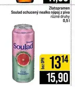Jip Zlatopramen Soulad ochucený nealko nápoj z piva různé druhy nabídka