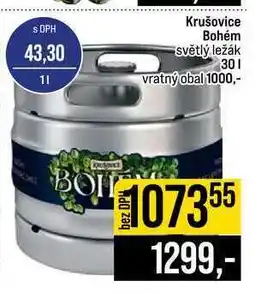 Jip Krušovice Bohém světlý ležák nabídka