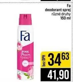 Jip Fa deodorant sprej různé druhy nabídka