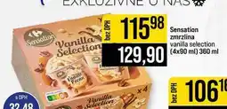 Jip Sensation zmrzlina vanilla selection 4x90 ml 360 ml nabídka