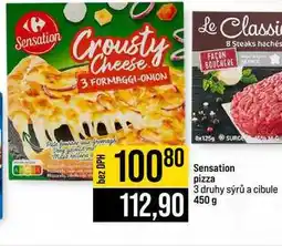 Jip Sensation pizza 3 druhy sýrů a cibule nabídka