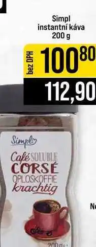 Jip Simpl instantní káva nabídka
