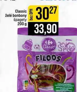 Jip Classic želé bonbony špagety nabídka